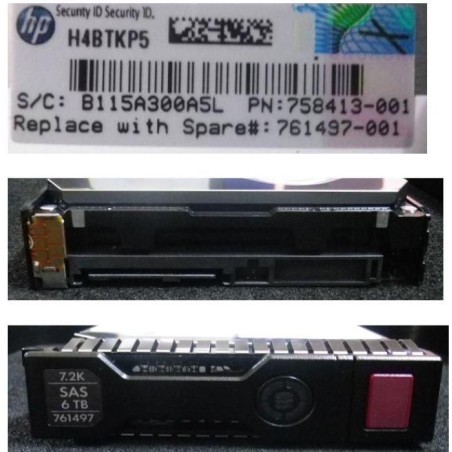 High-Performance Hewlett Packard Enterprise 6TB Hot-Plug SAS Hard Disk Drive - 761497-001